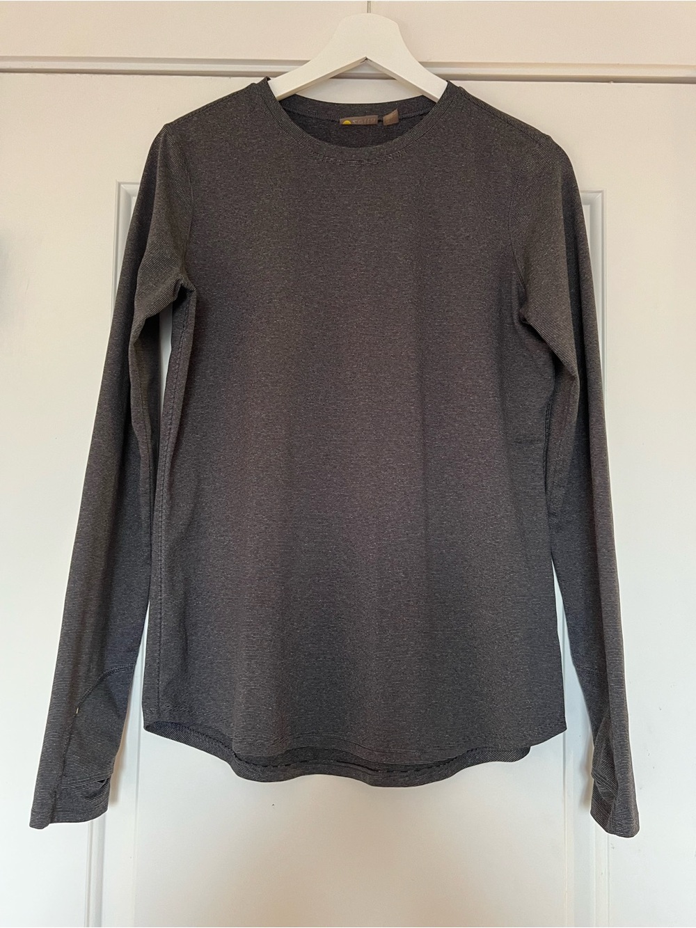 Zella Women's Long-Sleeve Crewneck Tee - Charcoal